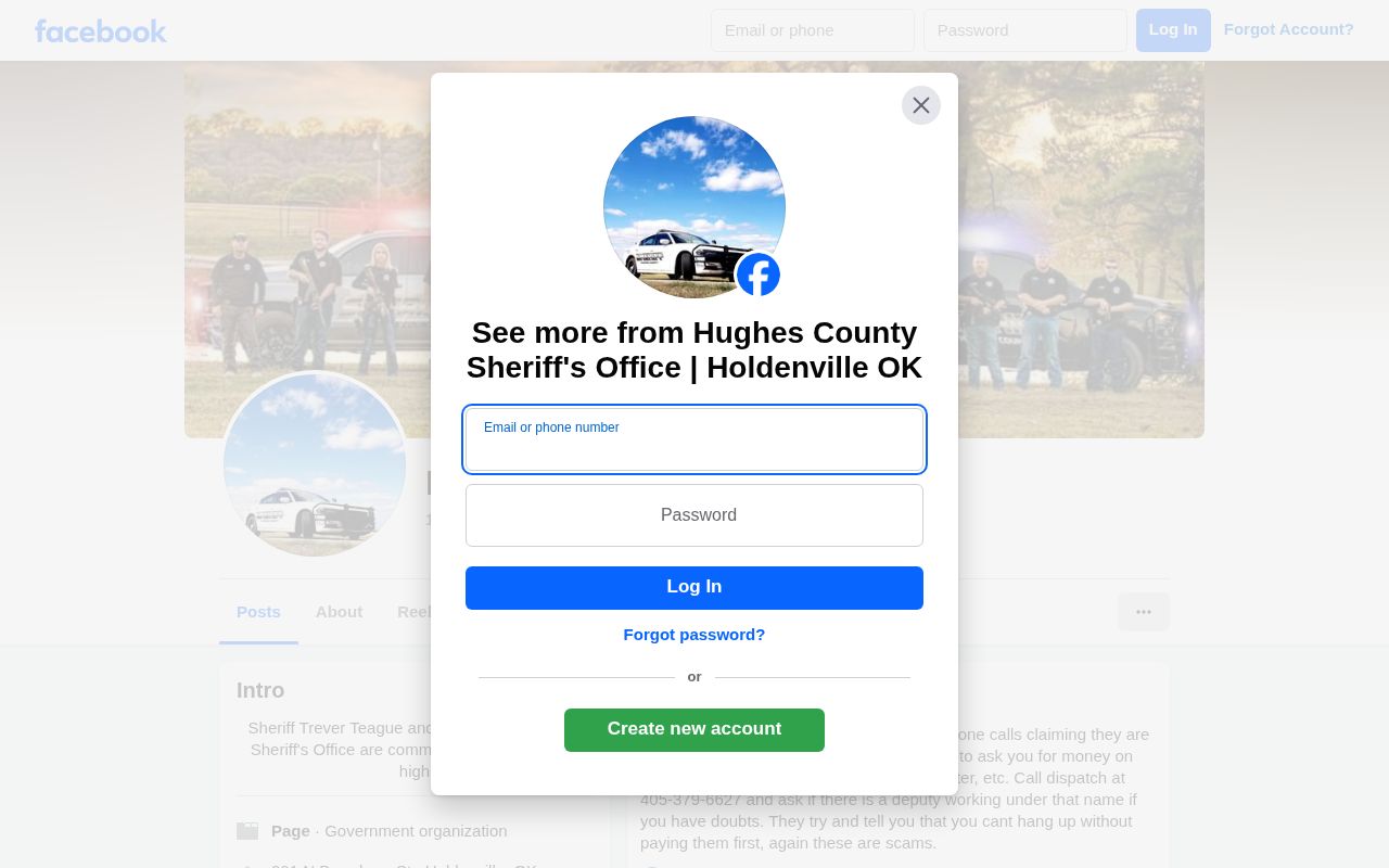 Hughes County 24-hour release check through the sheriff social page